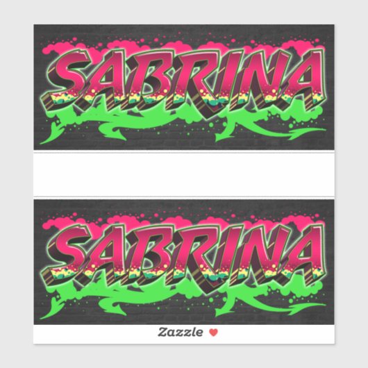 Sabrina Vorname Name Graffiti Aufkleber Sticker (Vel)