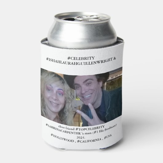 #SABRINACARPENTER's #PRODUCER met #LAURAHGUILLEN Blikjeskoeler (Blikje Voorkant)