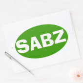 SABZ OVALE STICKER (Envelop)