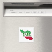 "SABZ" Vlagkaart van Iran Magneet (Insitu (Vaatwasser))