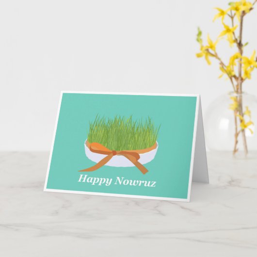 Sabzeh-kaart Kaart (Gele Bloem)
