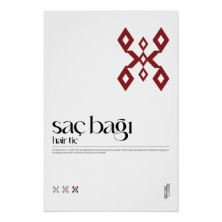 Saç Bağı (haarband) Turks Motief Poster