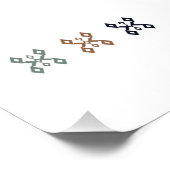 Saç Bağı (haarband) Turks Motief Poster (Hoek)