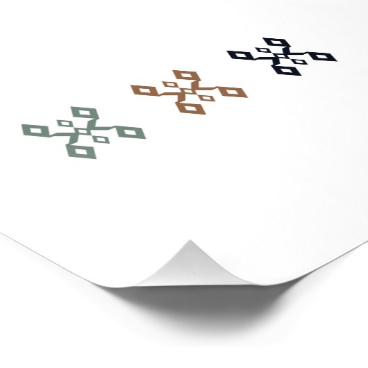 Saç Bağı (haarband) Turks Motief Poster (Hoek)