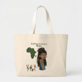 Sac bont - alles Afrika Grote Tote Bag (Voorkant)