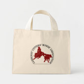 Sac Cabernet CHA Naturel Logo Bordeaux Mini Tote Bag (Voorkant)