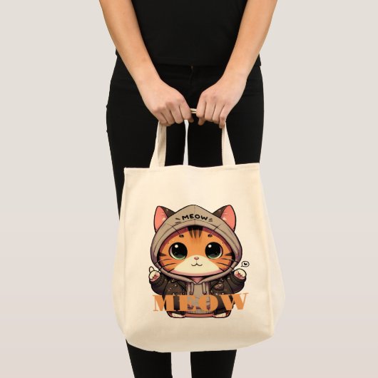 Sac chat Meow Tote Bag (Voorkant (product))