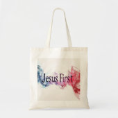 Sac Fourre-alles Budget Jesus First Dual-face Tote Bag (Voorkant)