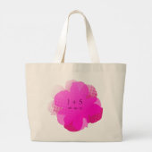 Sac Fourre-alles Jumbo Popflower Rose Grote Tote Bag (Achterkant)