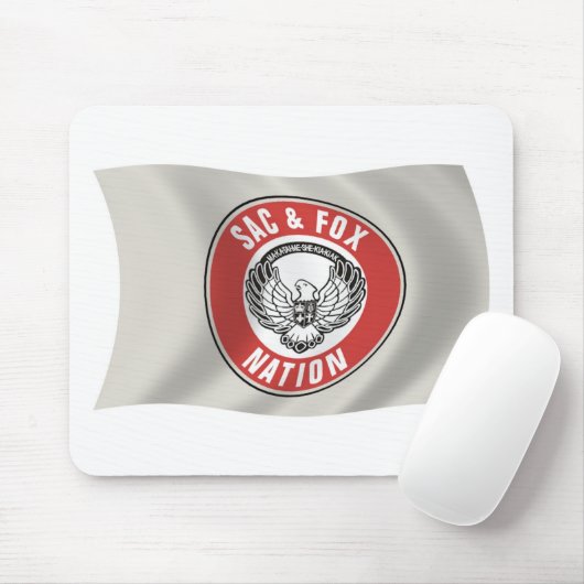 Sac & Fox Nation (Oklahoma) Flag Mousepad Muismat (Met muis)
