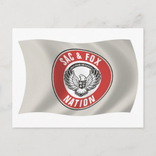 Sac & Fox Nation (Oklahoma) Vlag Postkaart
