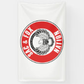 sac fox vlag amerikaans inheems verenigd amerikaan spandoek (Verticaal)