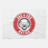 sac fox vlag amerikaans inheems verenigd amerikaan theedoek (Horizontaal)