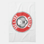 sac fox vlag amerikaans inheems verenigd amerikaan theedoek (Verticaal)