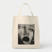 SAC RÉUTILIZABLE TETE D'AFFICHE TOTE BAG (Voorkant)
