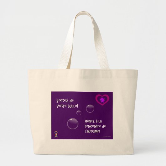 Sac Sortez de votre bulle Grote Tote Bag (Voorkant)