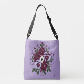 Sac Tote Bag Réglable Floral - Bouquet de Violette (Achterkant)