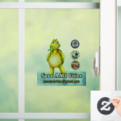 SAC Turtle Logo Window Cling Raamsticker (Huis)