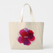 Sac Tussenbak - Jumbo Popflower Violet/rose Grote Tote Bag (Achterkant)