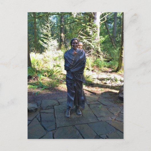 Sacagawea Statue, Fort Clatsop, Astoria, Oregon Briefkaart (Voorkant)