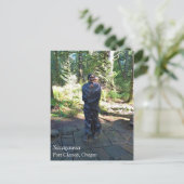 Sacagawea Statue, Fort Clatsop, Astoria, Oregon Briefkaart (Staand voorkant)