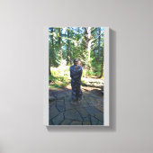 Sacagawea Statue, Fort Clatsop, Astoria, Oregon Canvas Afdruk (Voorkant)