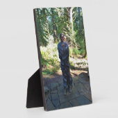 Sacagawea Statue, Fort Clatsop, Astoria, Oregon Fotoplaat (Zijkant)