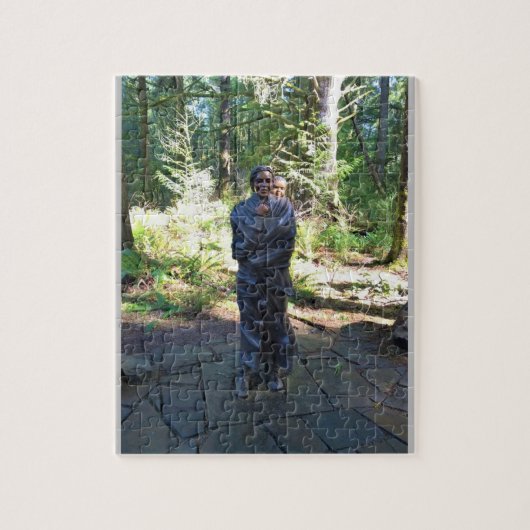 Sacagawea Statue, Fort Clatsop, Astoria, Oregon Legpuzzel (Verticaal)