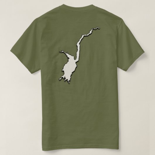 Sacandaga Lake T-shirt (Design achterkant)