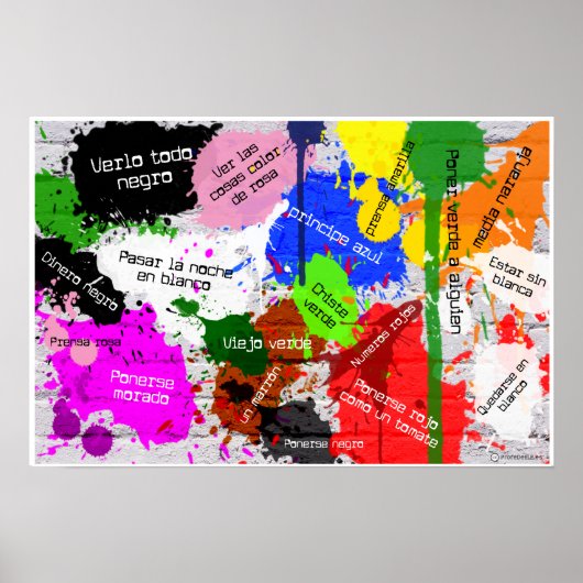 Sacándole los colores al español poster (Voorkant)