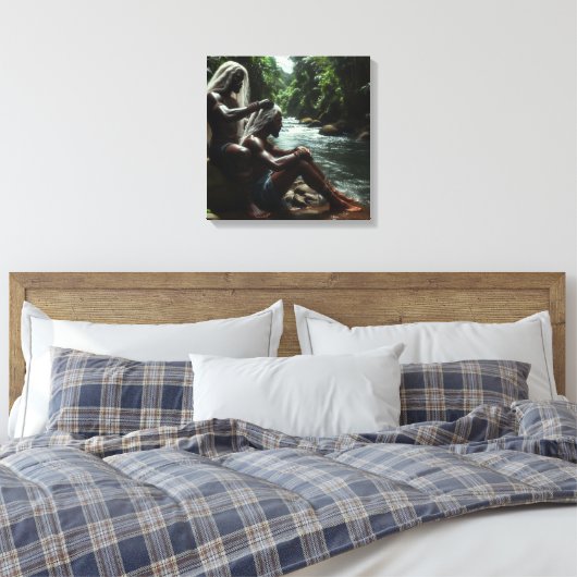 Sacar Los Soles Canvas Afdruk (Insitu (Slaapkamer))