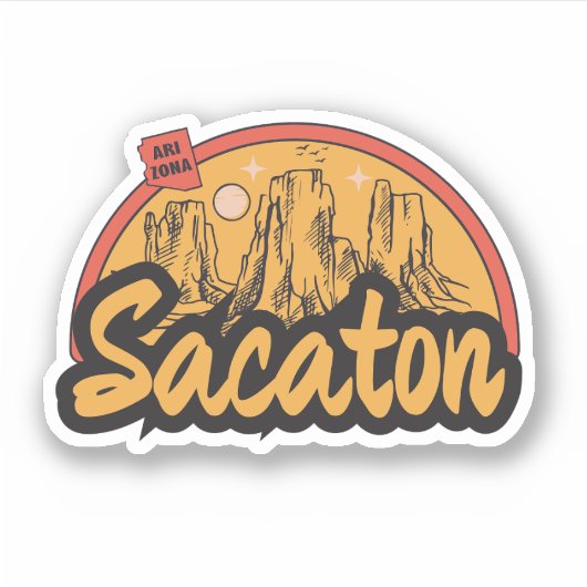 Sacaton, Arizona Sticker (Voorkant)