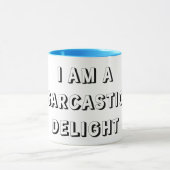 Saccadische grappige mug mok (Midden)