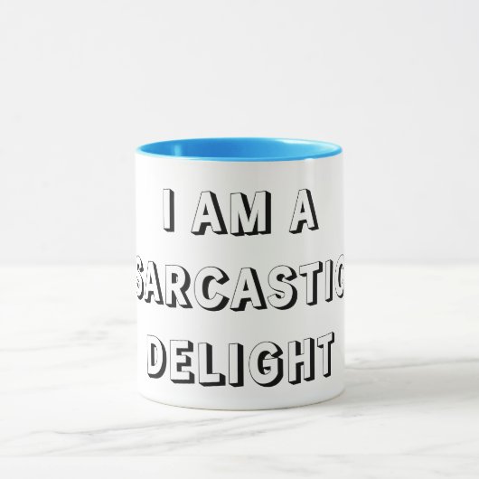 Saccadische grappige mug mok (Midden)