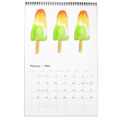 Sacha Grossel voor waterverf met gele kleur Kalender (Feb 2026)