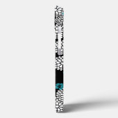 Sacharblauw bloemen floreel patroon Case-Mate iPhone case (Achterkant / Links)