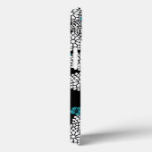 Sacharblauw bloemen floreel patroon Case-Mate iPhone case (Achterkant / Rechts)