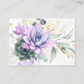 Sacharovprijs 2007 voor de Paarse bruinkoolweddens Visitekaartje (Achterkant)