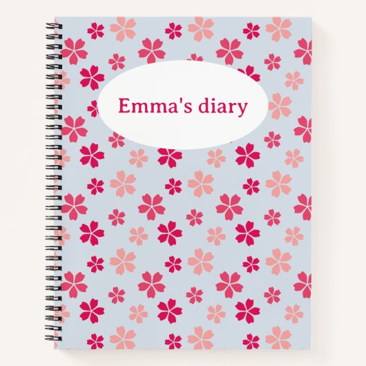 Sacharroze bloem notitieboek (Voorkant)