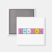 Sachiko periodieke tabelnaam magnet (Voorkant / Achterkant)