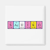 Sachiko periodieke tabelnaam magnet (Voorkant)