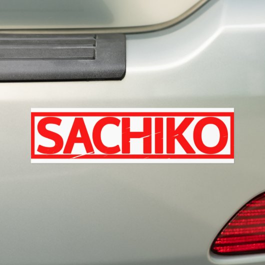 Sachiko Stamp Bumpersticker (Op auto)
