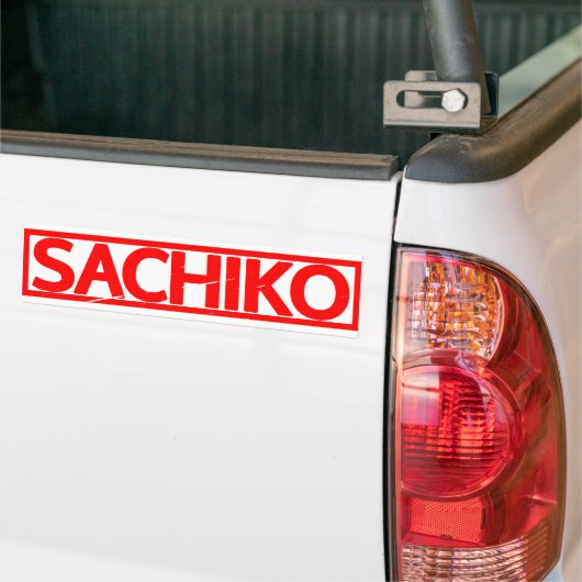 Sachiko Stamp Bumpersticker (Op Truck)