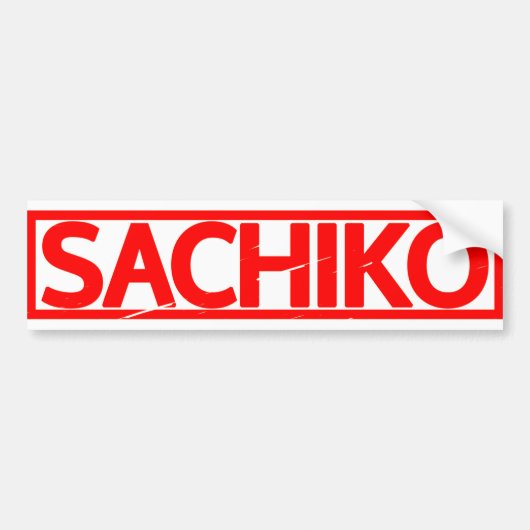 Sachiko Stamp Bumpersticker (Voorkant)