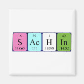Sachin periodieke tabelnaam magnet (Voorkant)