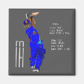 Sachin Tendulkar Koelkast Magnet (Voorkant)