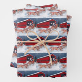 Sachs Bridge/Greyhounds met kerstbeker Inpakpapier Vel (In situ)