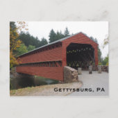 Sachs Covered Bridge bij Gettysburg PA Briefkaart (Voorkant)