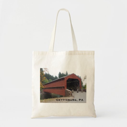 Sachs Covered Bridge bij Gettysburg PA Tote Bag (Voorkant)