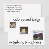 Sachs Covered Bridge Briefkaart (Voorkant / Achterkant)